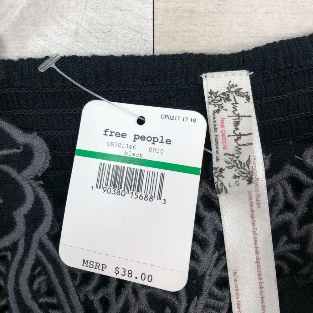 Free People Ezra Bralette Bra Embroidered Scallope - Picture 7 of 8